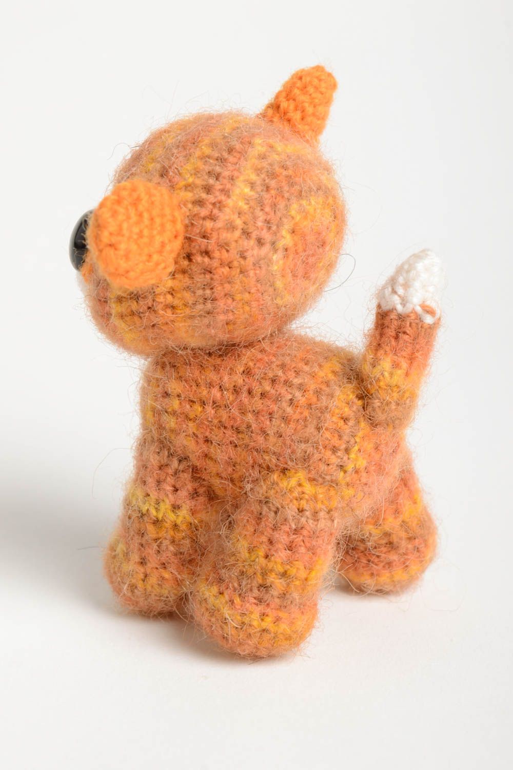 Jouet tricoté au crochet Peluche faite main Cadeau enfant original Petit chien photo 3