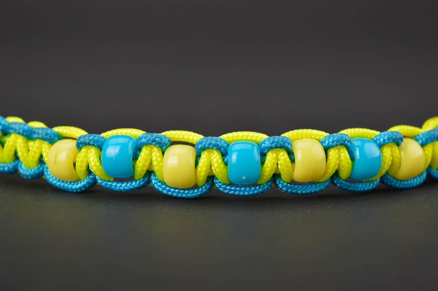 Handmade designer thin bracelet bright survival bracelet paracord bracelet photo 3