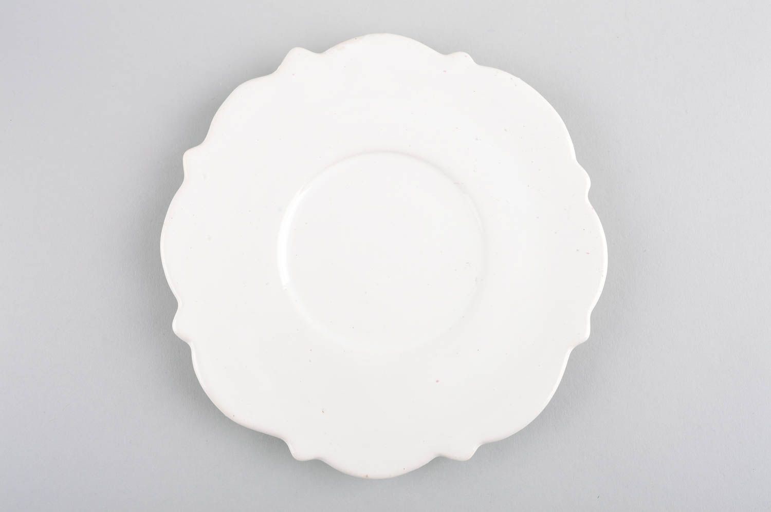 Taza de cerámica con platillo utensilio de cocina taza para té de color blanco foto 3
