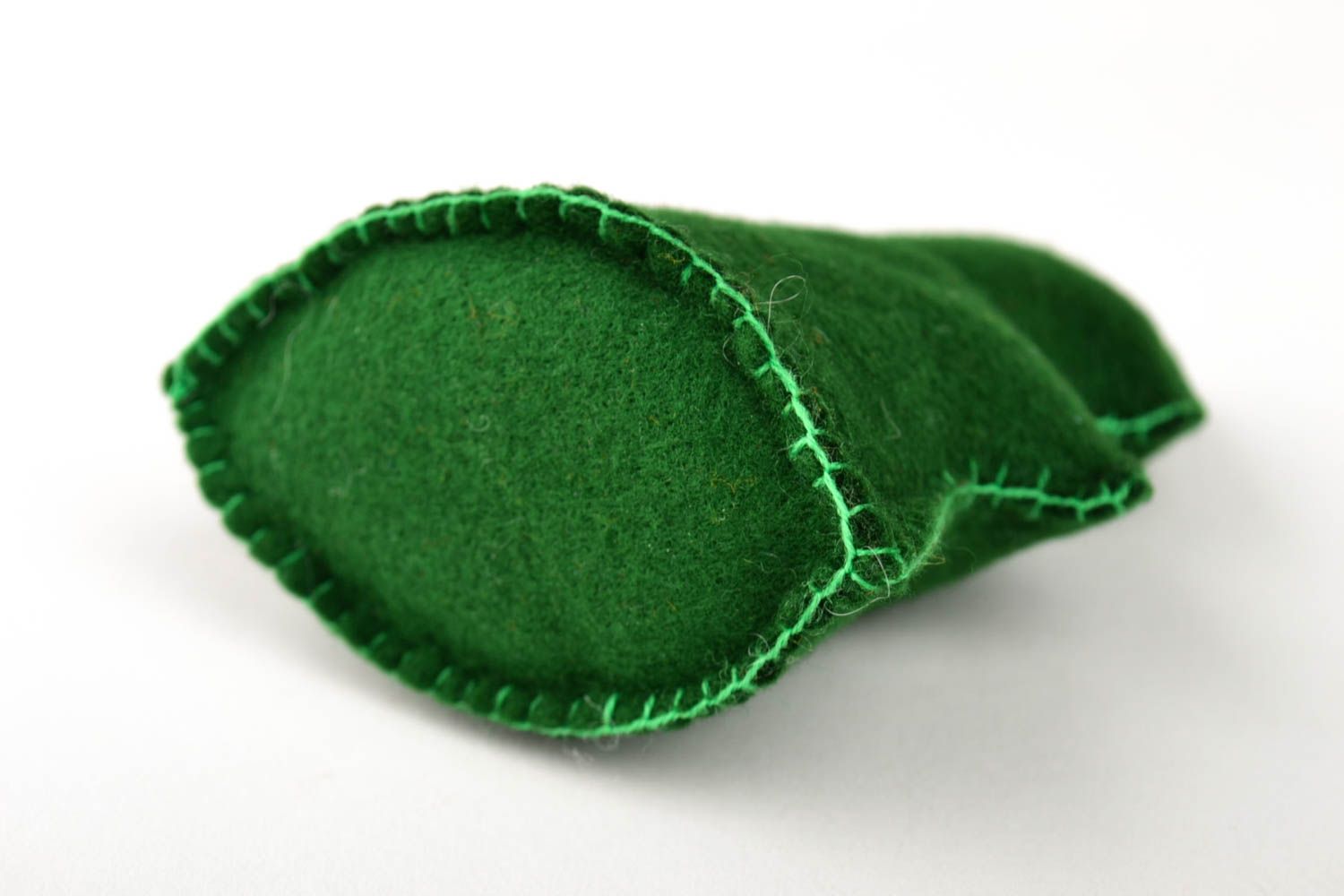 Игрушка ручной работы зеленая елка фетровая игрушка для детей декор для дома фото 3