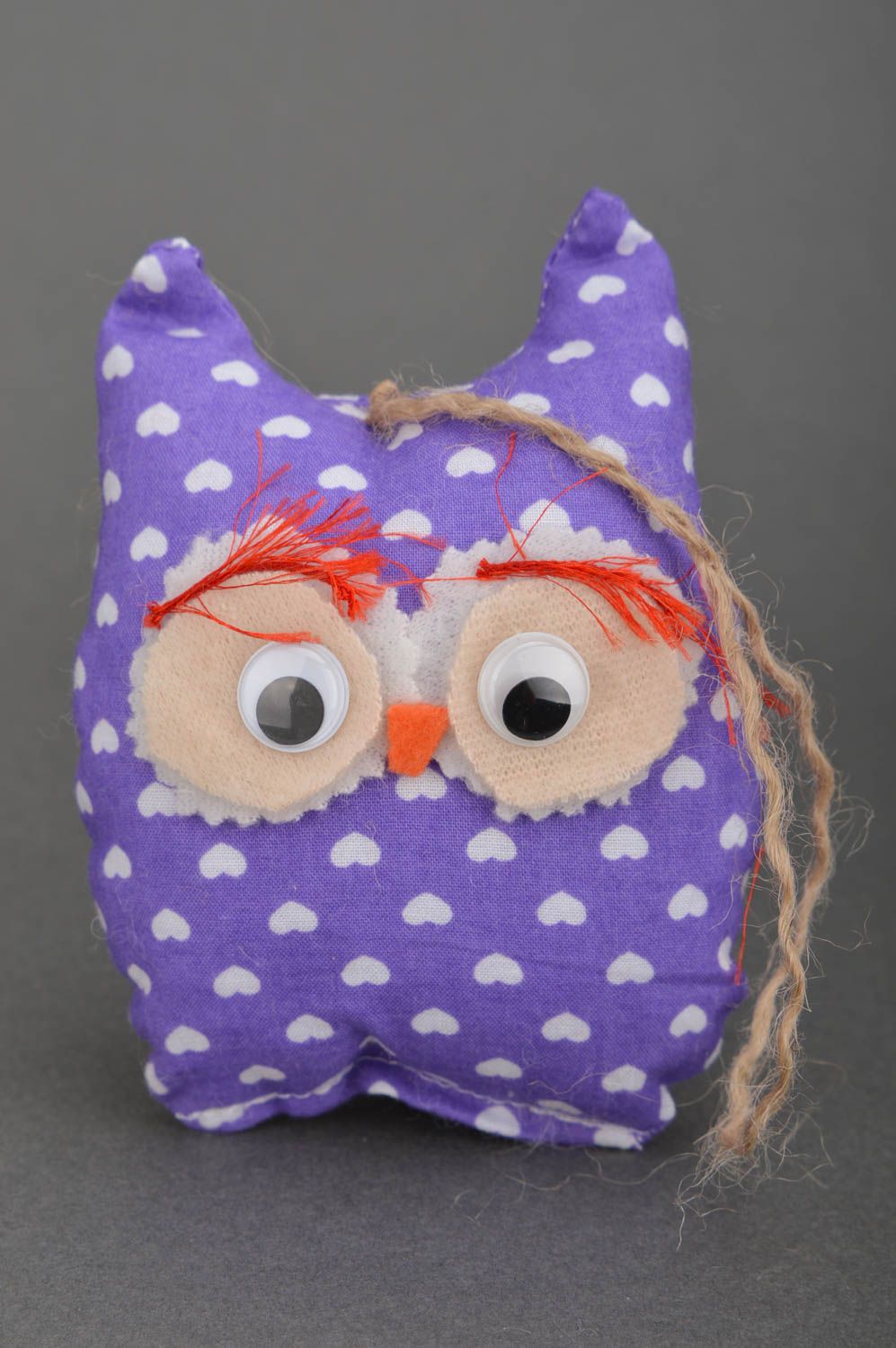 Handmade decorative stuffed toy owl interior soft doll present for baby photo 2
