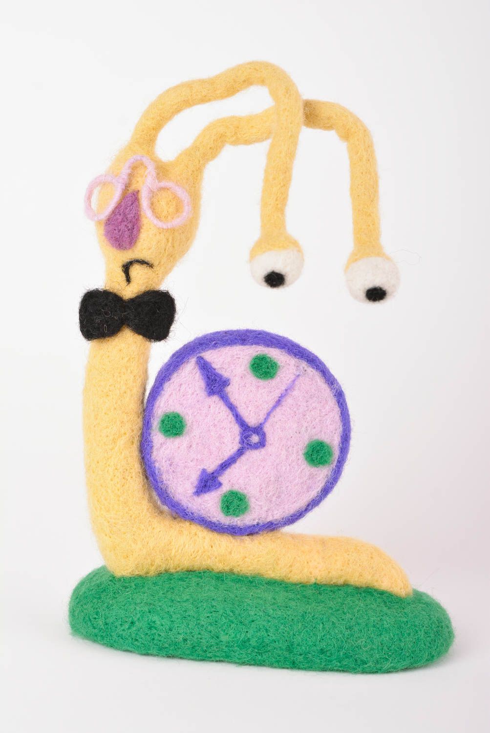 Игрушка ручной работы для декора игрушка из шерсти валяная игрушка улитка фото 1