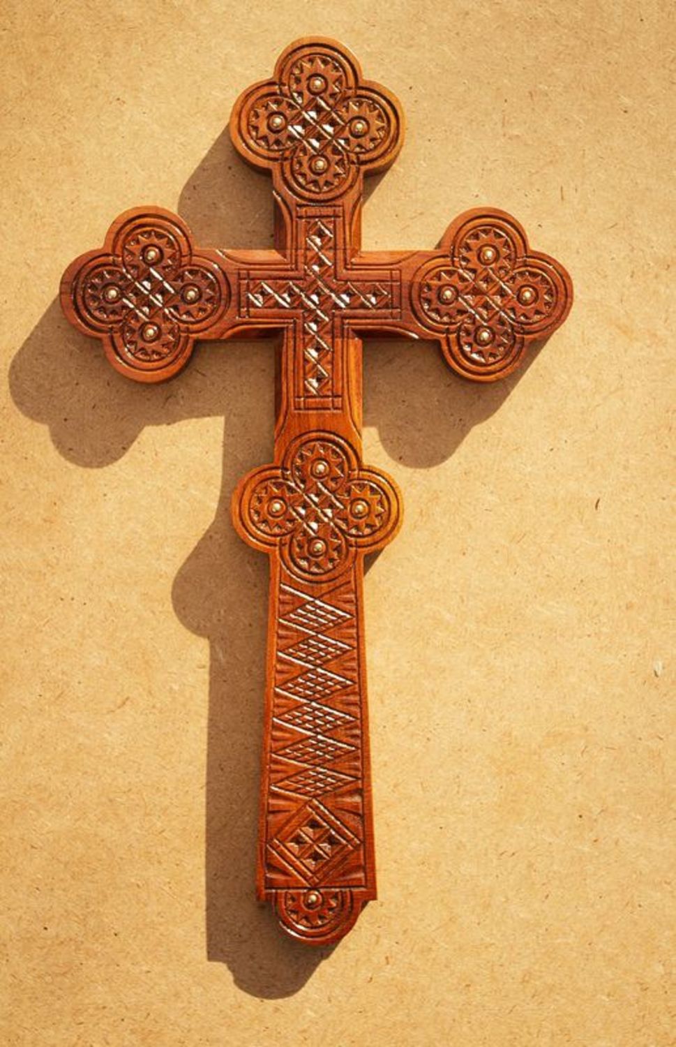 Wooden wall crucifix photo 2