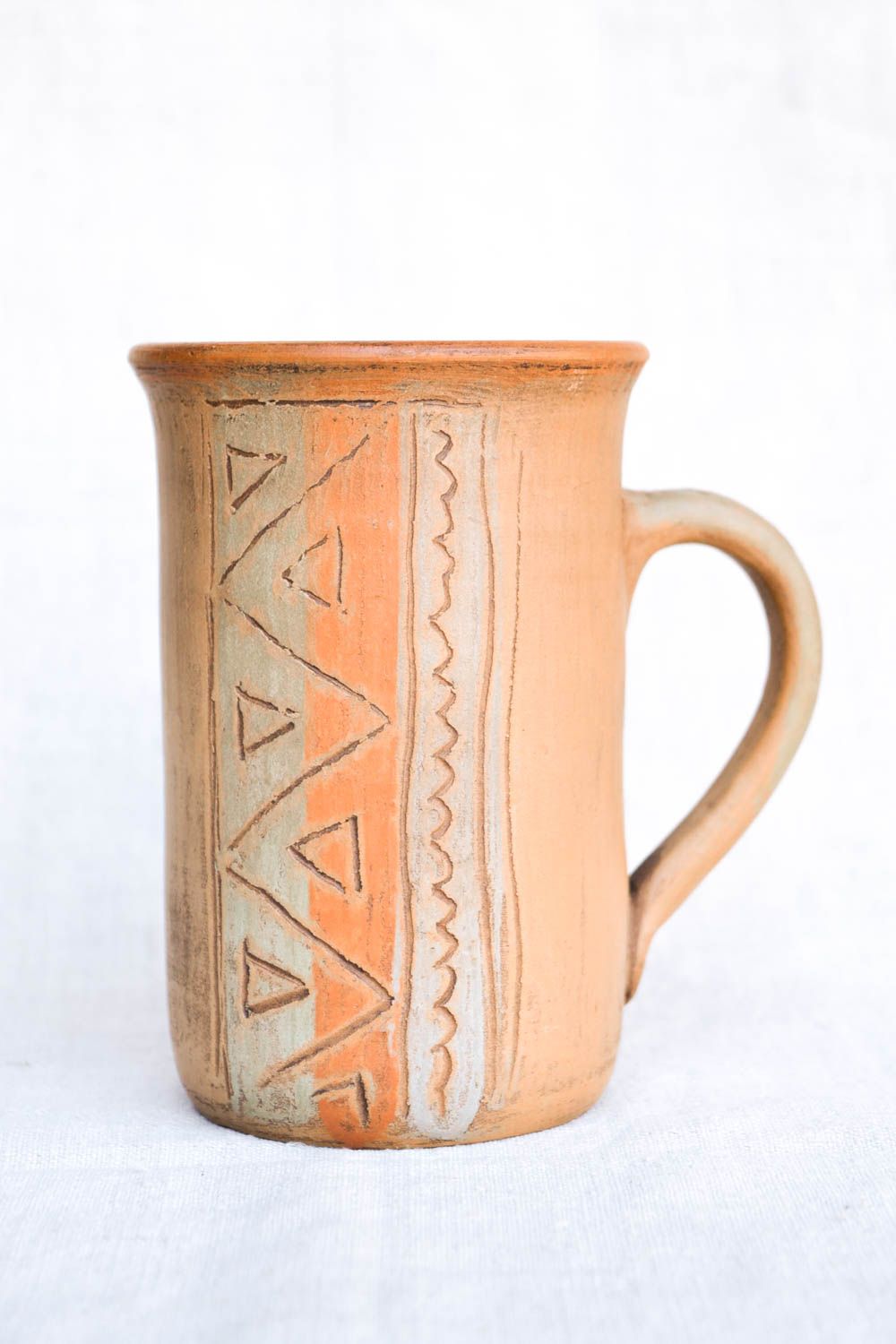 Taza de cerámica hecha a mano para té utensilio de cocina regalo original 400 ml foto 2