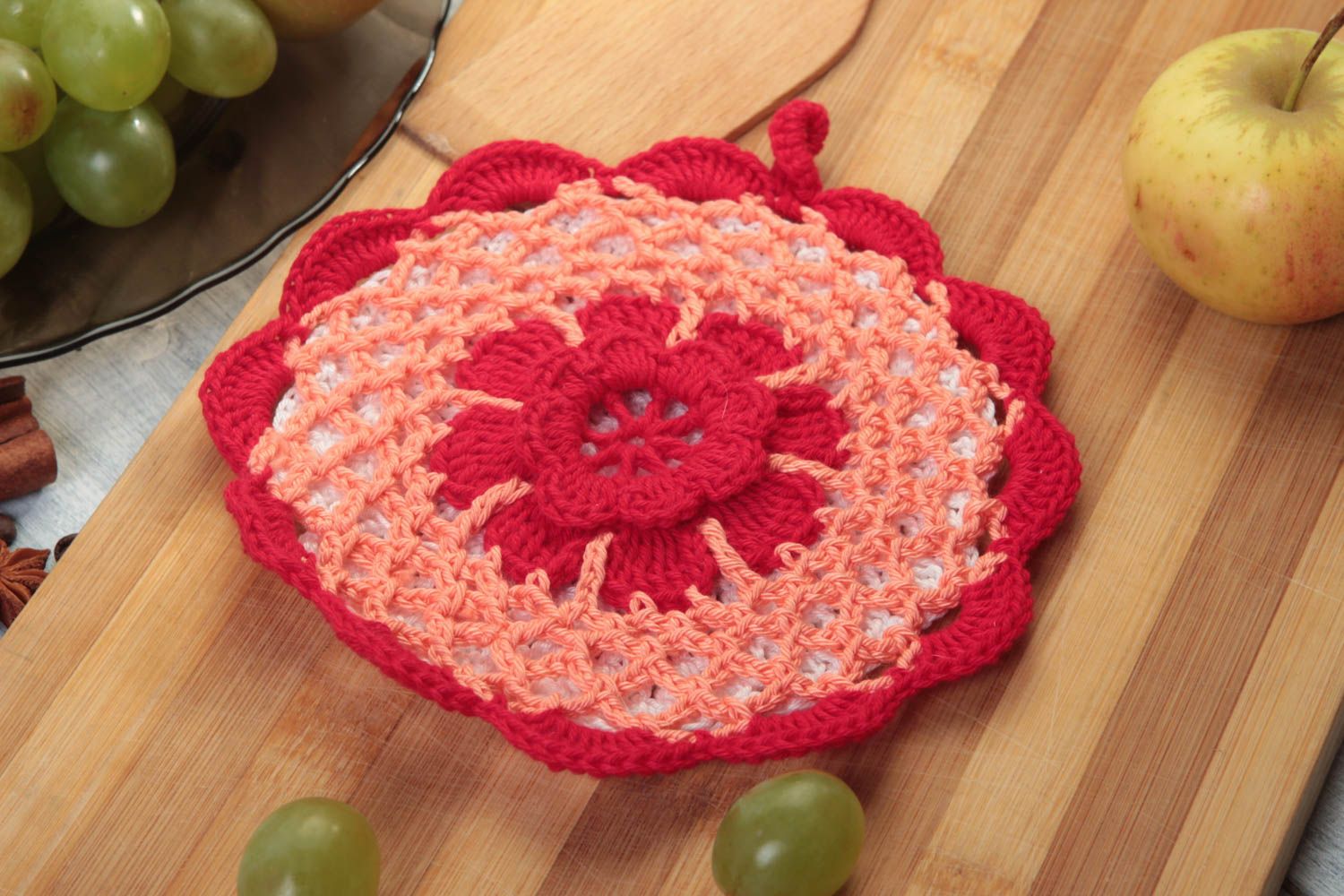 Unusual handmade pot holder crochet potholder designs cooking tools gift ideas photo 1
