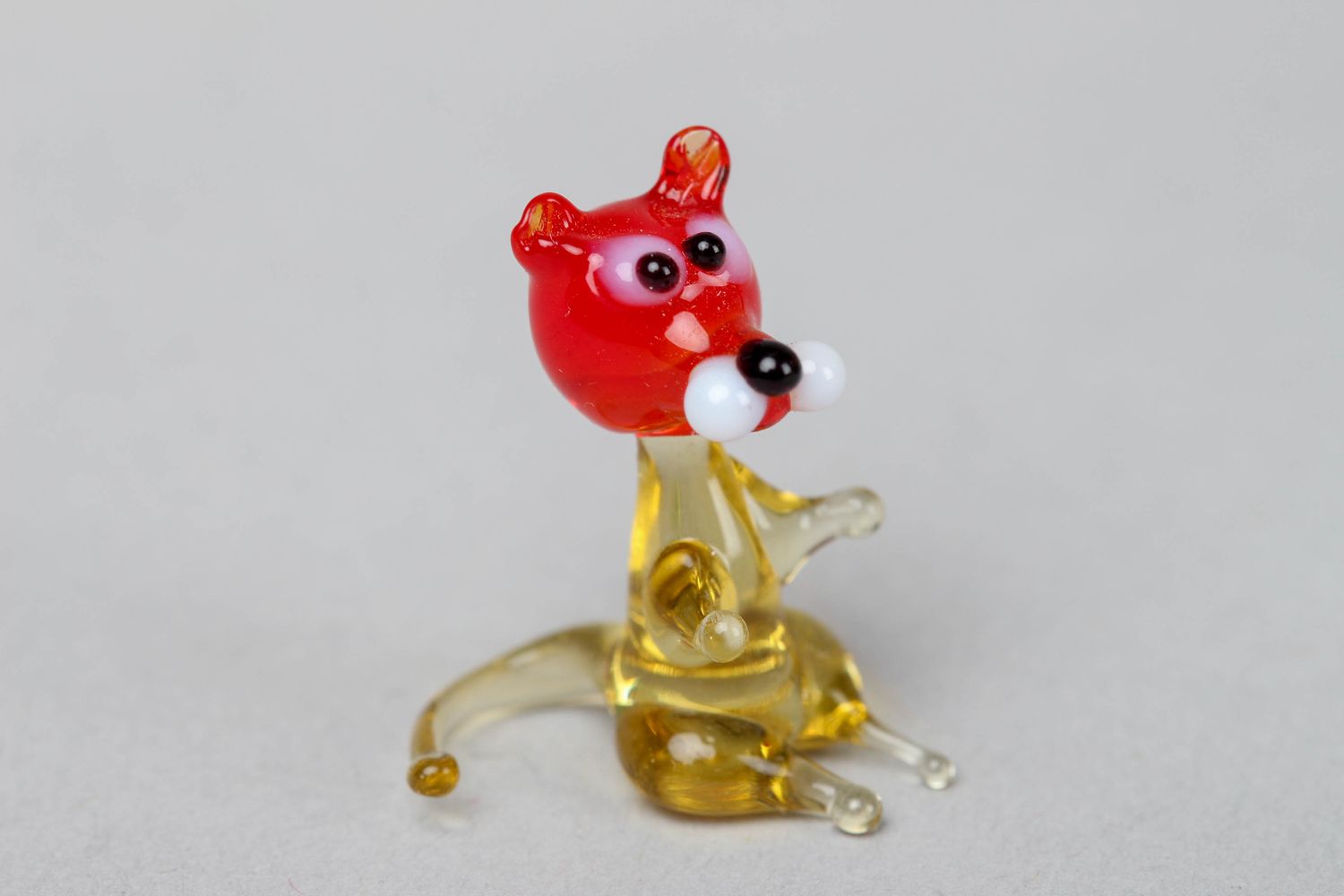 Figurine miniature en verre chat technique lampwork photo 1