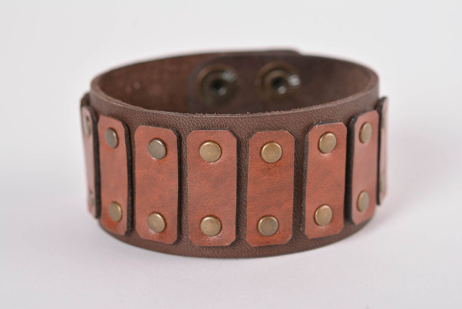 Handmade unusual wrist bracelet designer leather bracelet cute jewelry photo 1