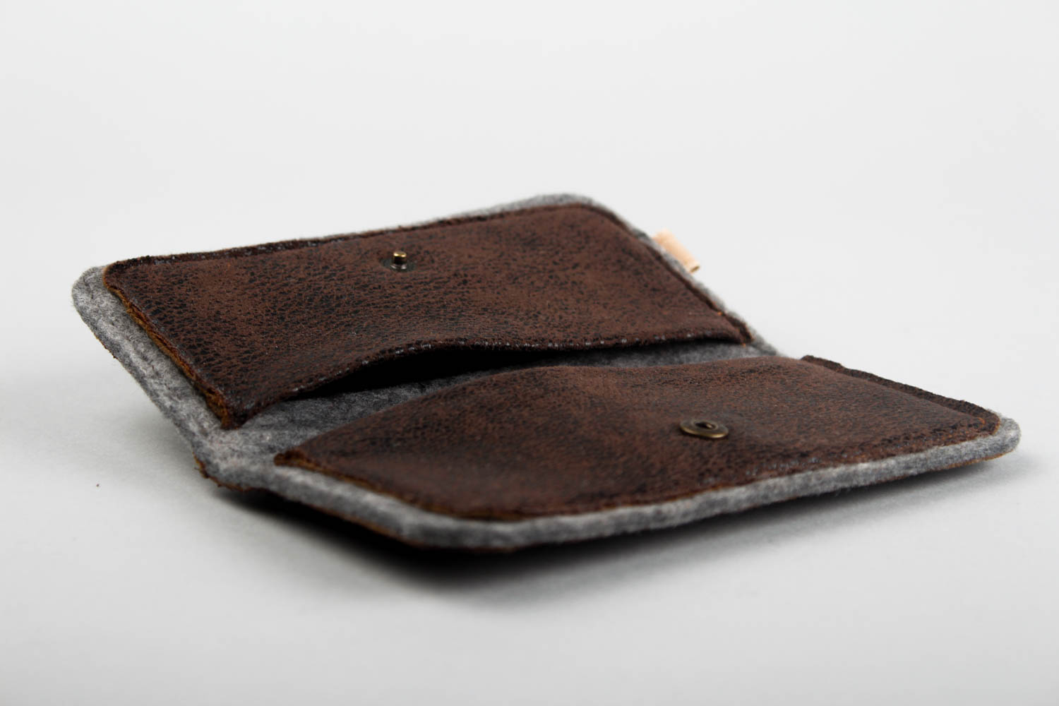 Women card holder handmade leather accessories designer purse for girls photo 5
