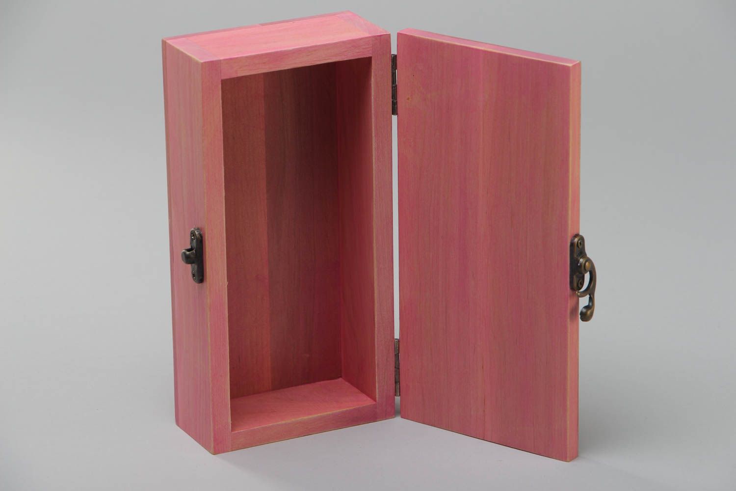 Handmade rectangular wooden jewelry box with print Princess photo 3