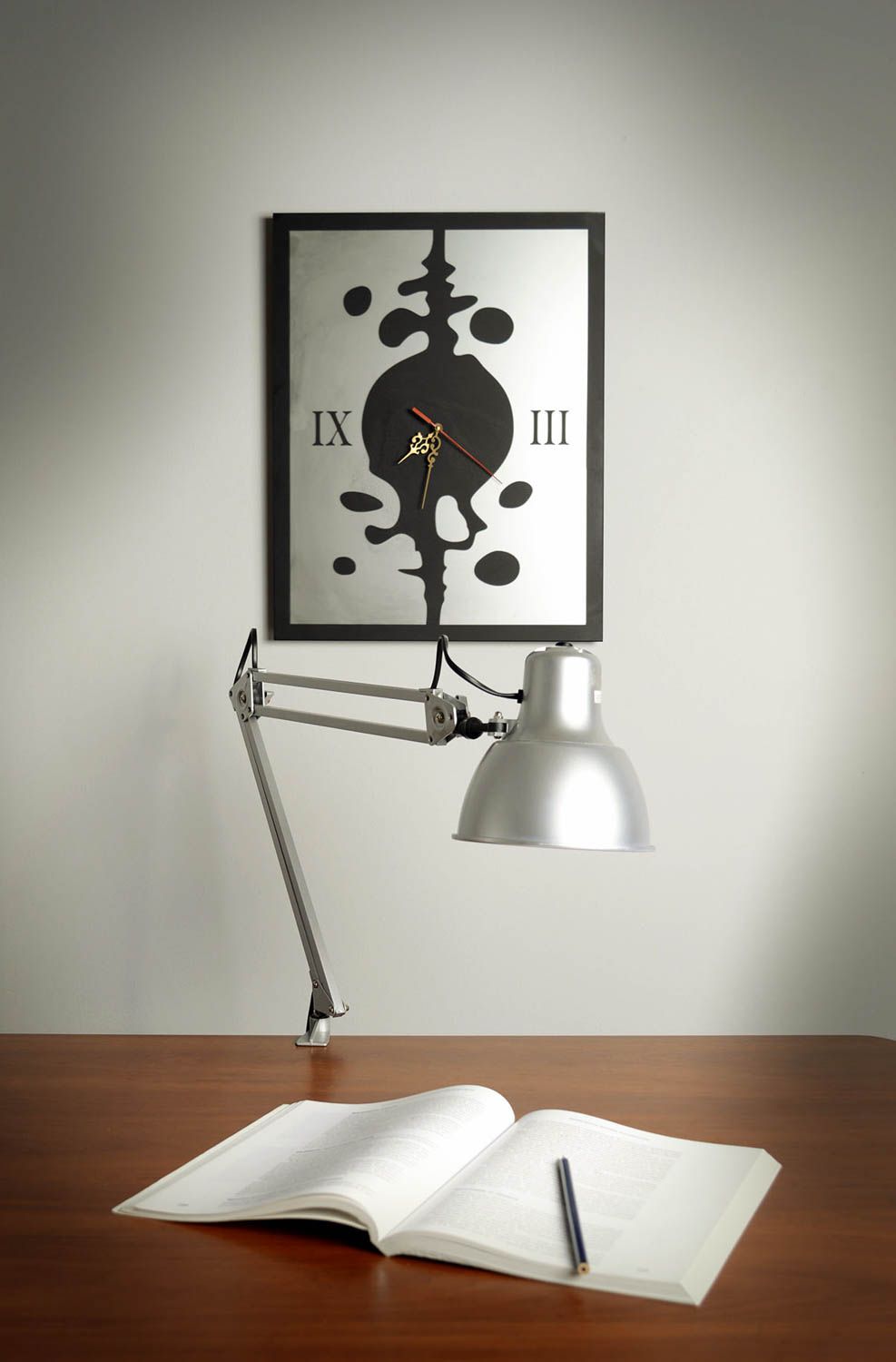 Handmade wall glass clock stylish interior decor unusual designer clock photo 5