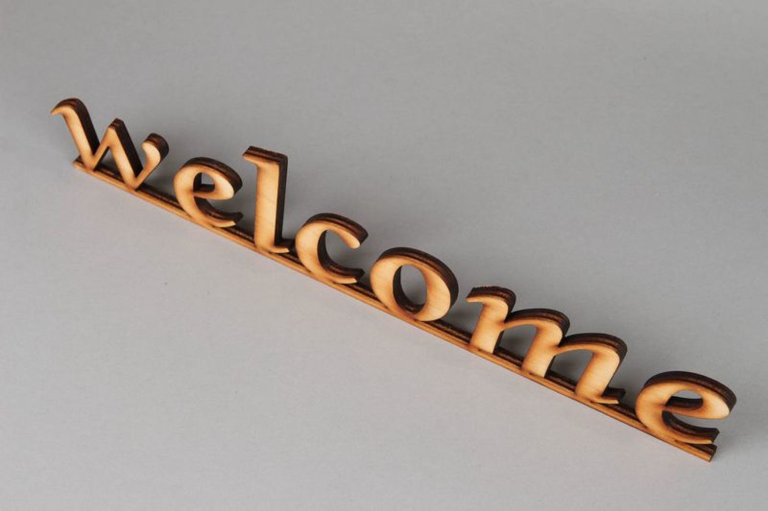 Chipboard word Welcome photo 2