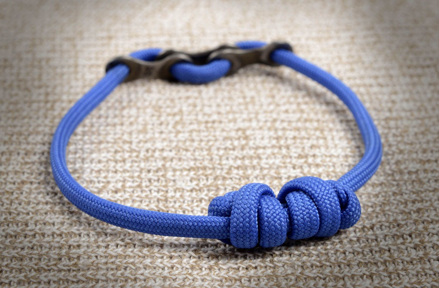 Pulsera de cordón azul artesanal accesorio para hombre regalo original  foto 5