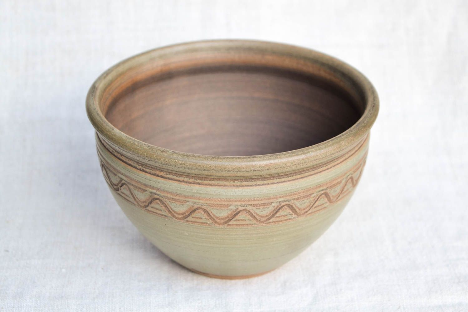 Handmade Keramik Geschirr Keramik Schüssel Küchen Deko Geschenk für Frauen 1.5 L foto 4