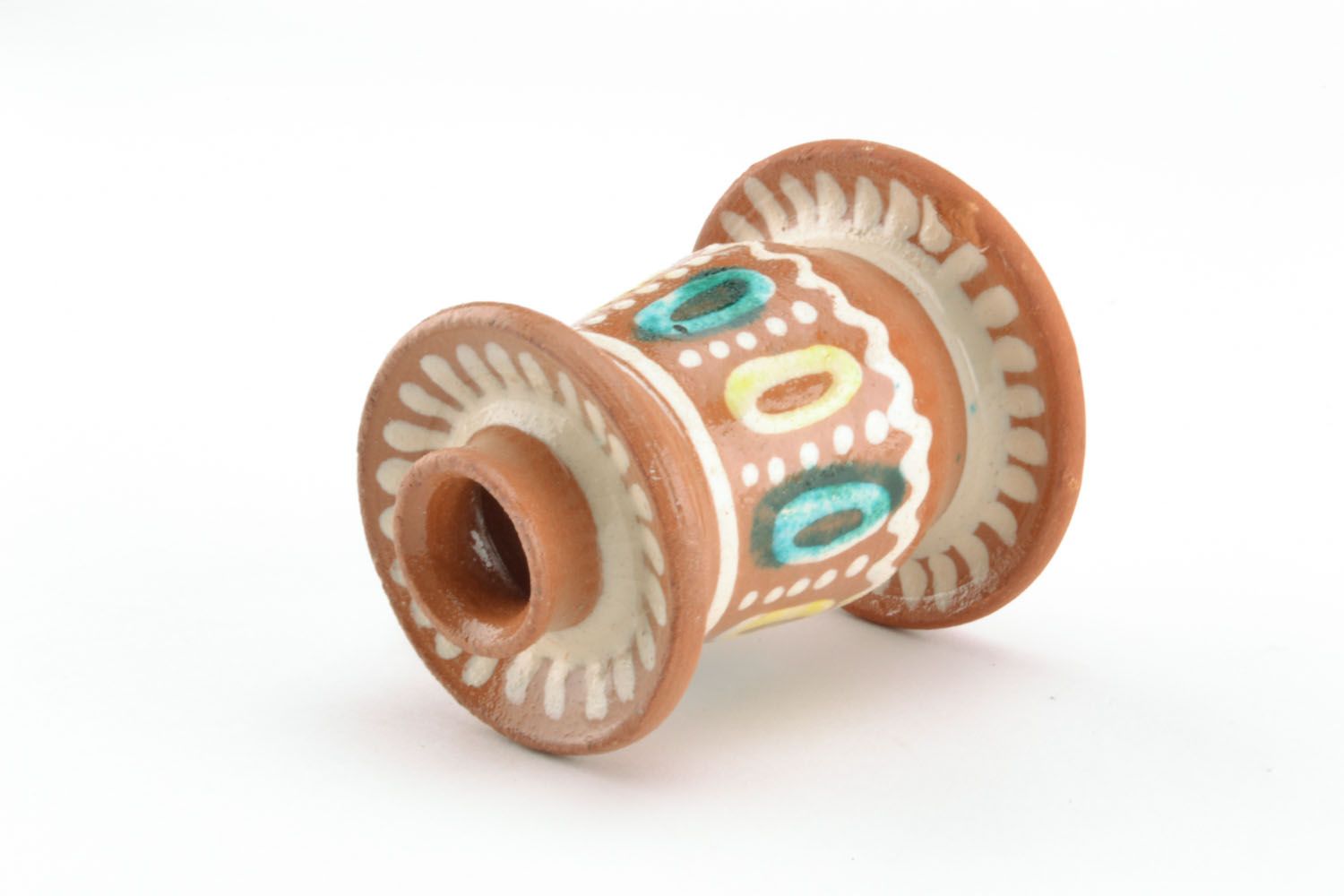 Сastiçal de cerâmica feito à mão  foto 2