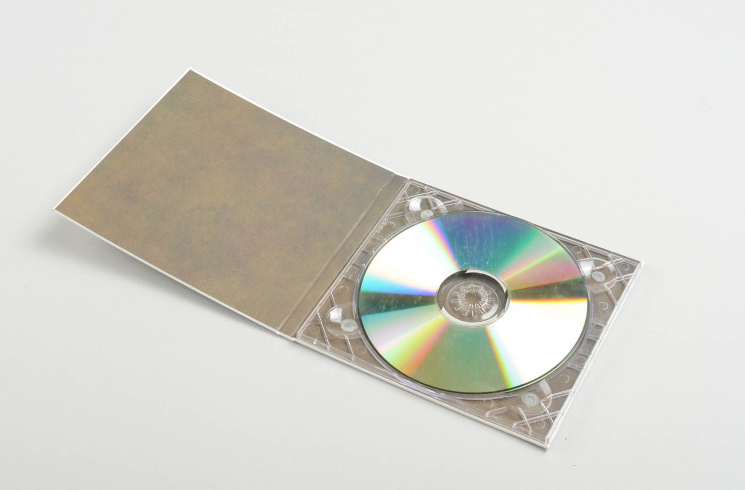 Enveloppe cd dvd faite main Etui pour cd Cadeau original ruban marron design photo 2