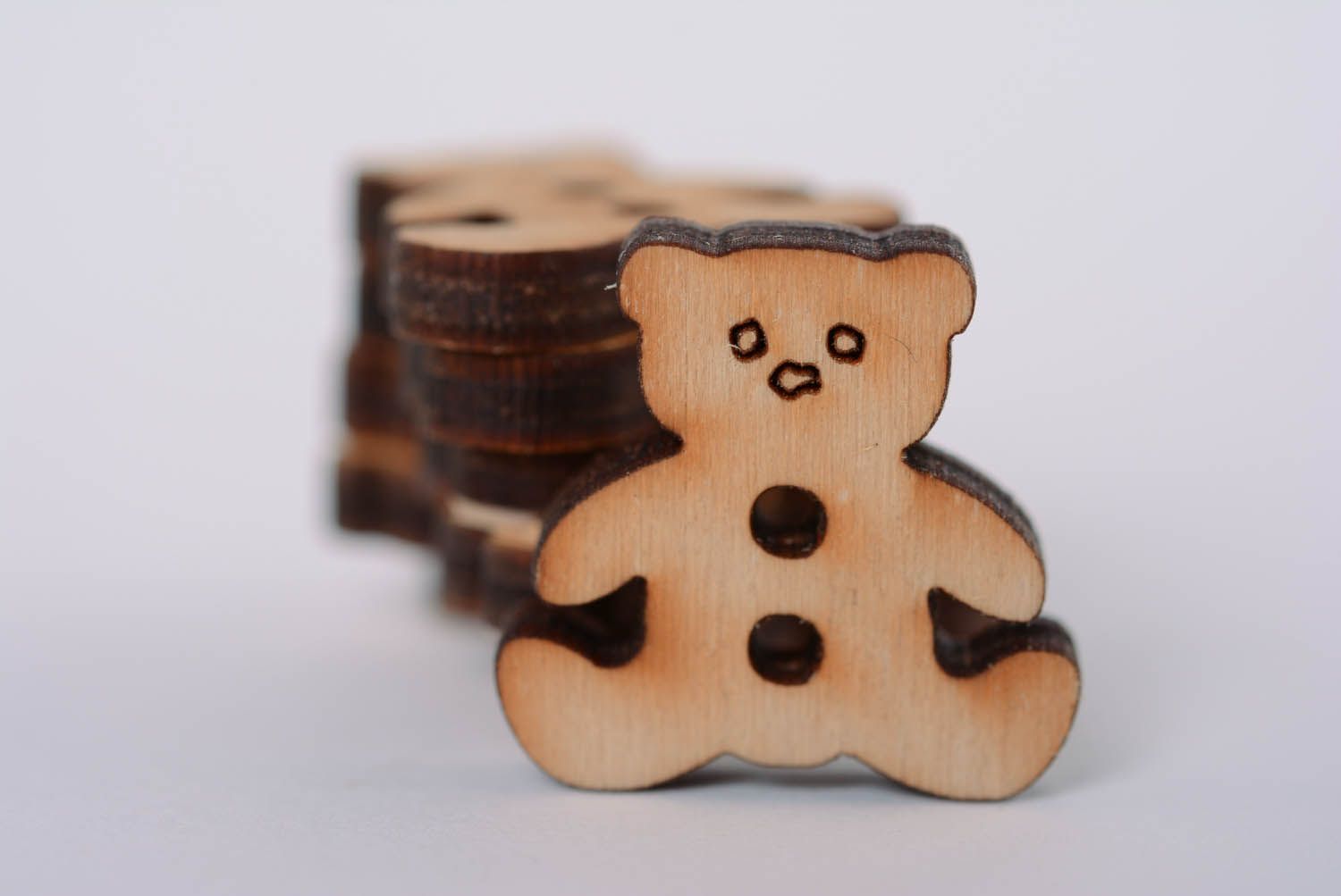 Handmade button Bear photo 5