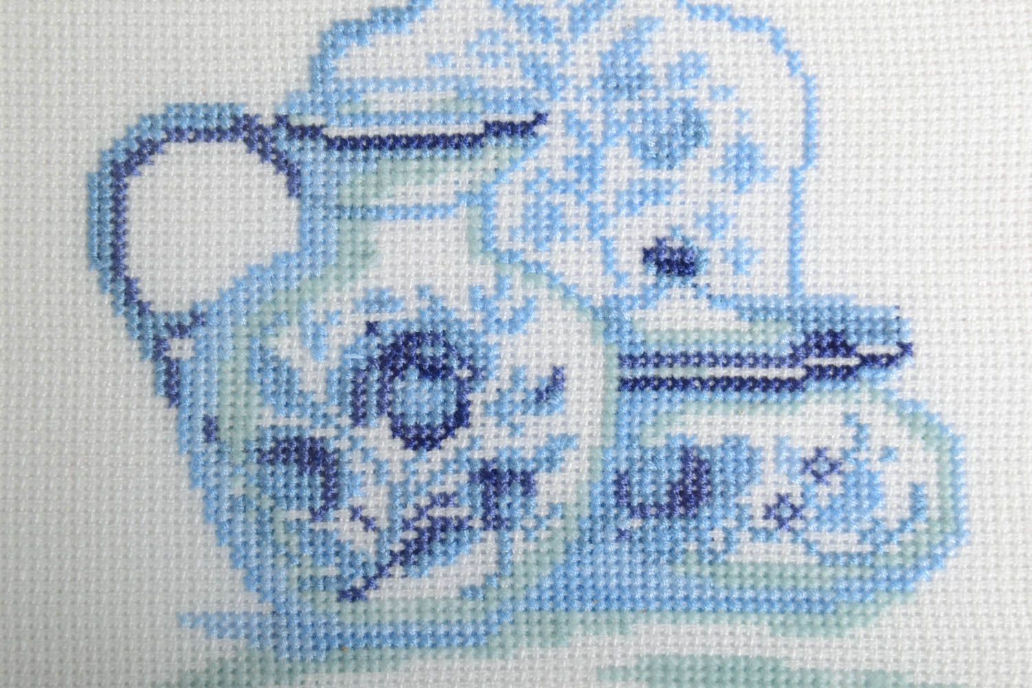 Handmade cross-stitch embroidery wall picture with embroidery home decor photo 3