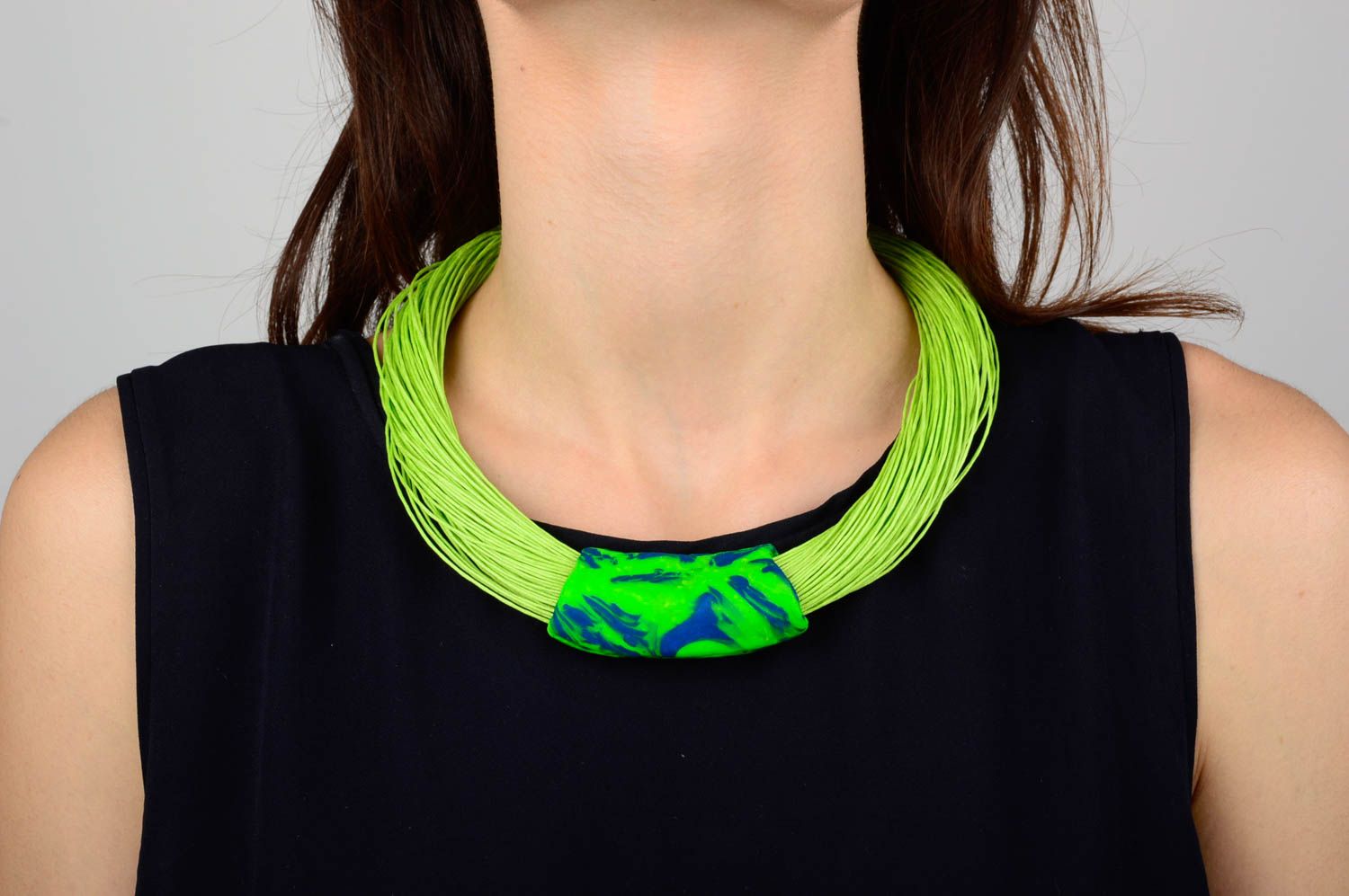 Damen Collier handmade Designer Schmuck Halsketten Damen Geschenk Ideen massiv foto 1