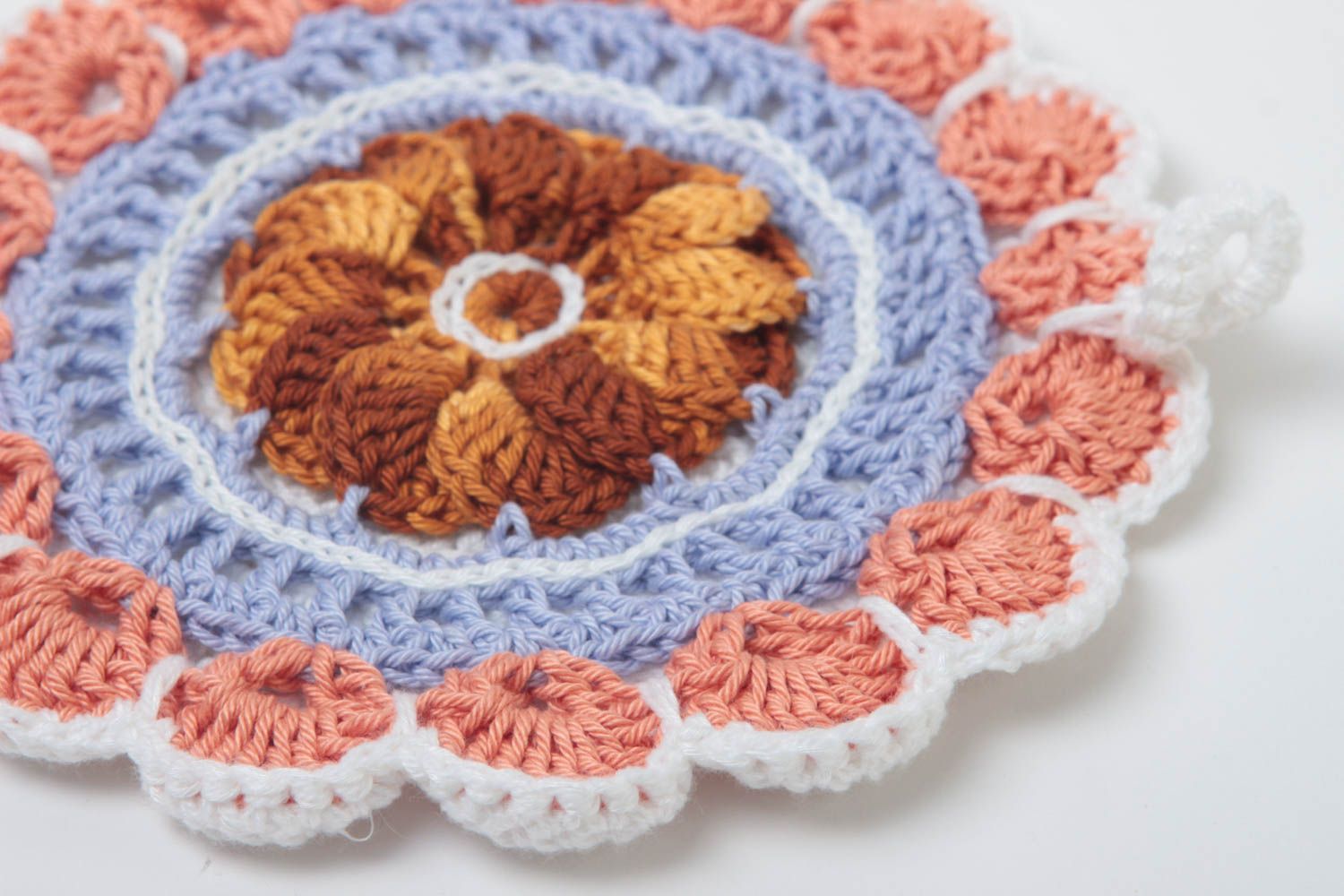 Beautiful handmade crochet pot holder kitchen tools kitchen design gift ideas photo 3