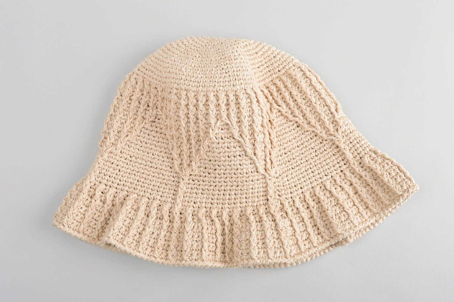 Damen Hut handmade Accessoire für Frauen Damen Kopfbedeckung Frauen Hut beig foto 5