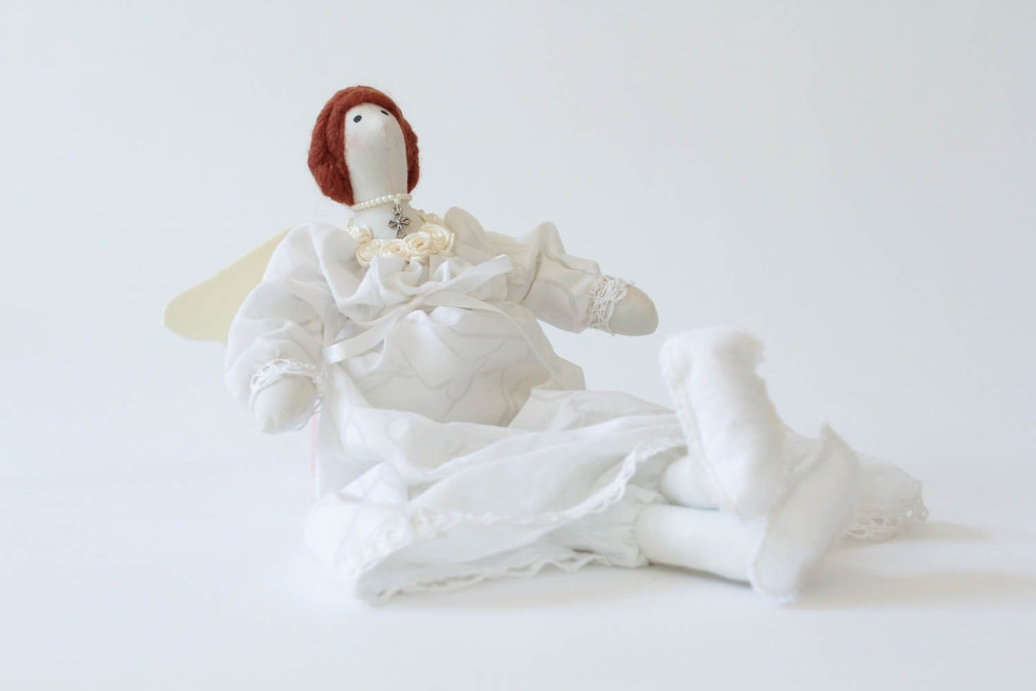 Текстильная кукла для интерьера фото 3