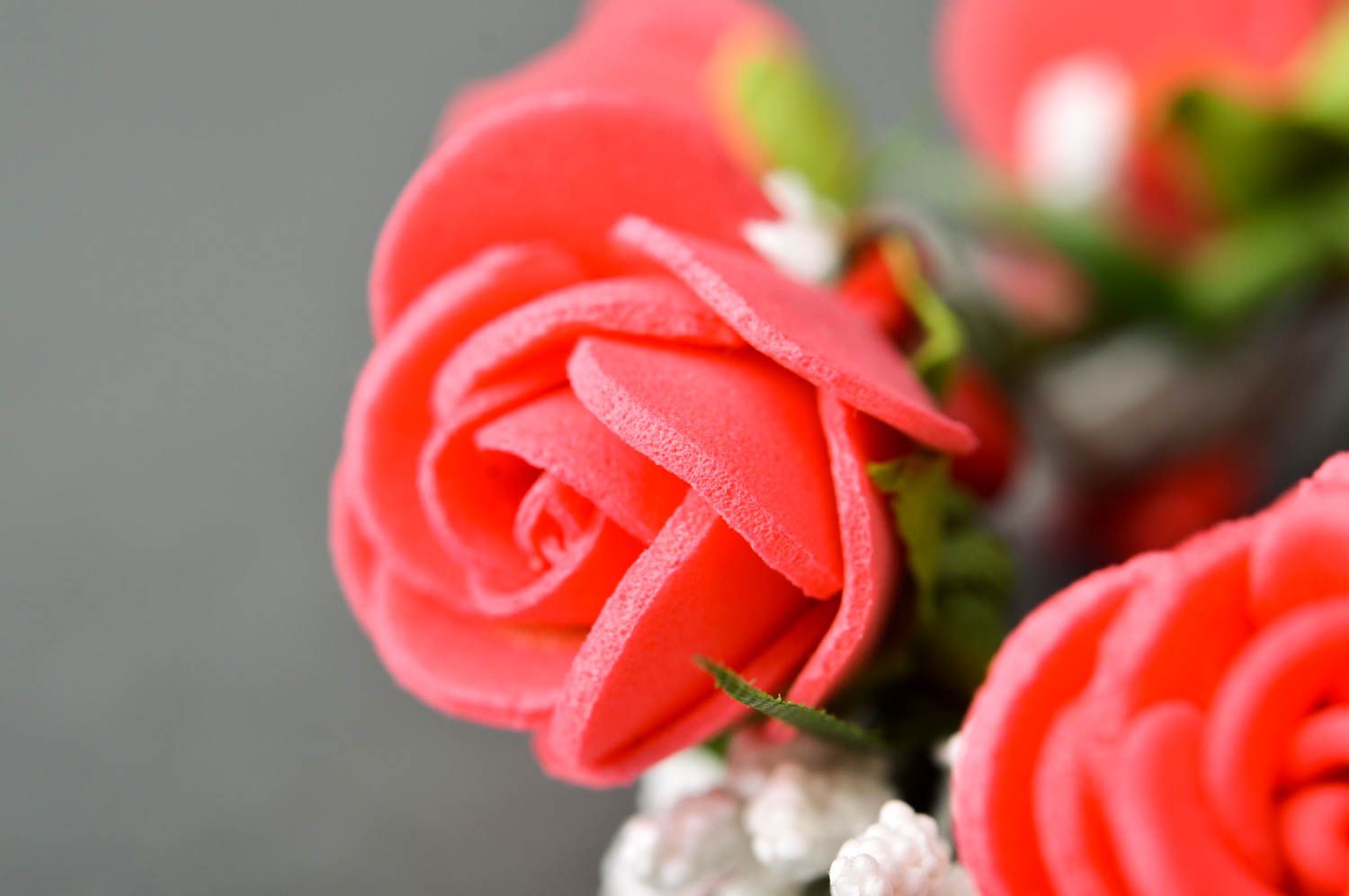 Armband Blumen handgefertigt Designer Schmuck,Frauen Geschenk in Rosa Weiß foto 5