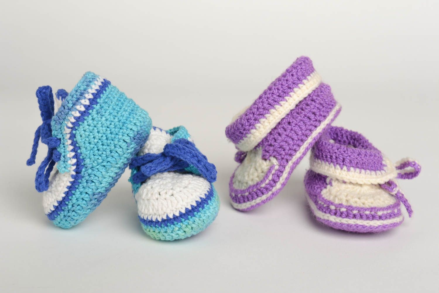 Unusual handmade baby bootees warm baby bootees fashion accessories for kids photo 2