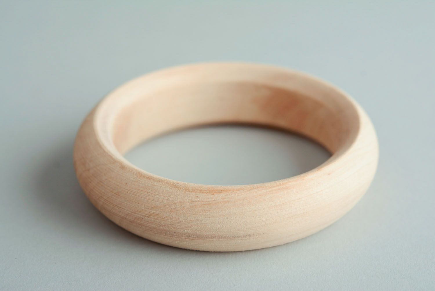 Bracelet en bois brut à décorer fait main  photo 1