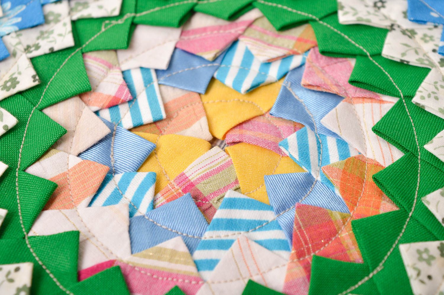 Handmade fabric coaster beautiful hot pads kitchen supplies gift ideas photo 2