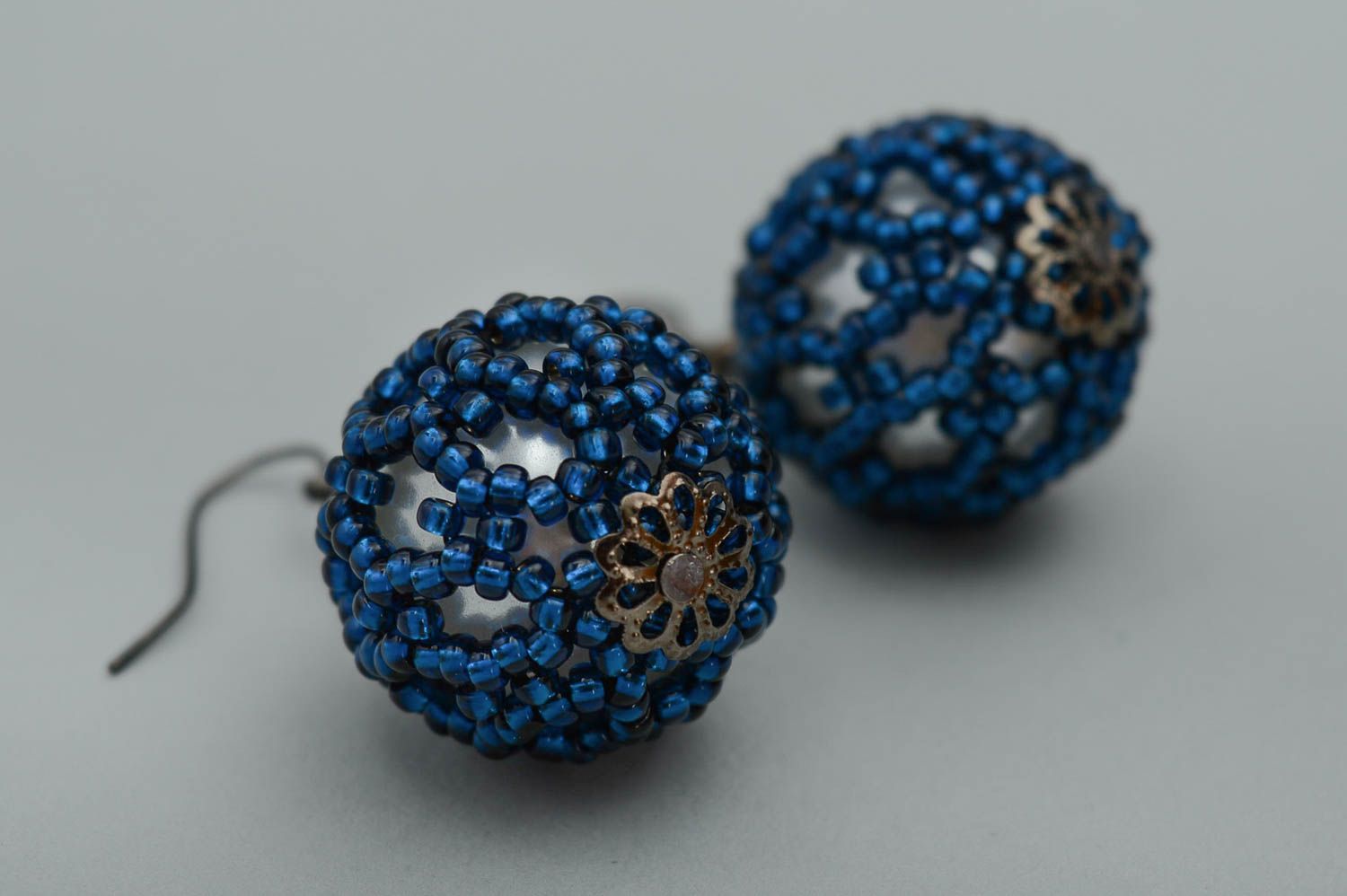 Handmade beaded jewelry stylish earrings seed beads accessory long earrings photo 4