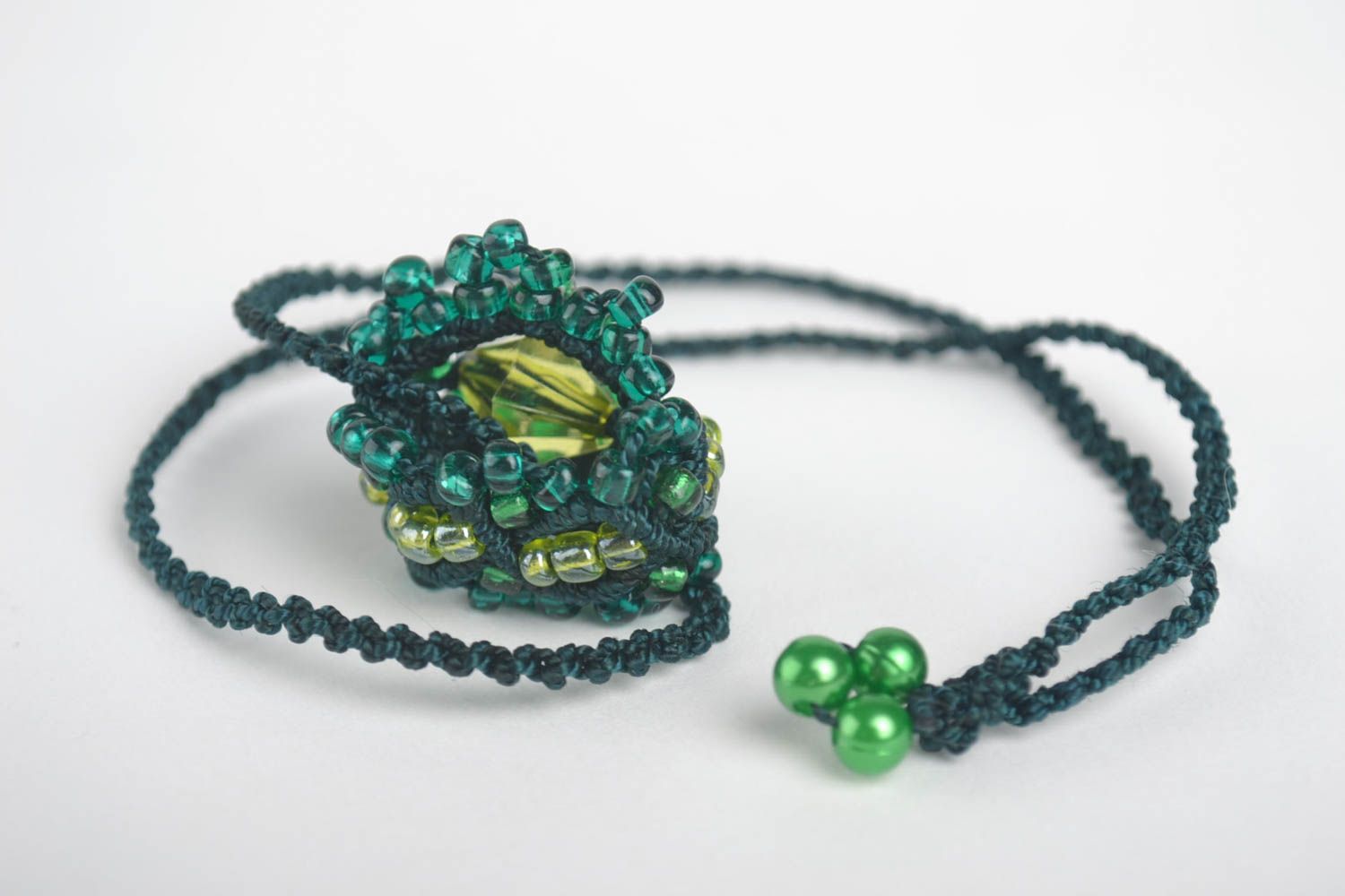 Handmade pendant handmade ring set of accessory unusual gift designer jewelry photo 3