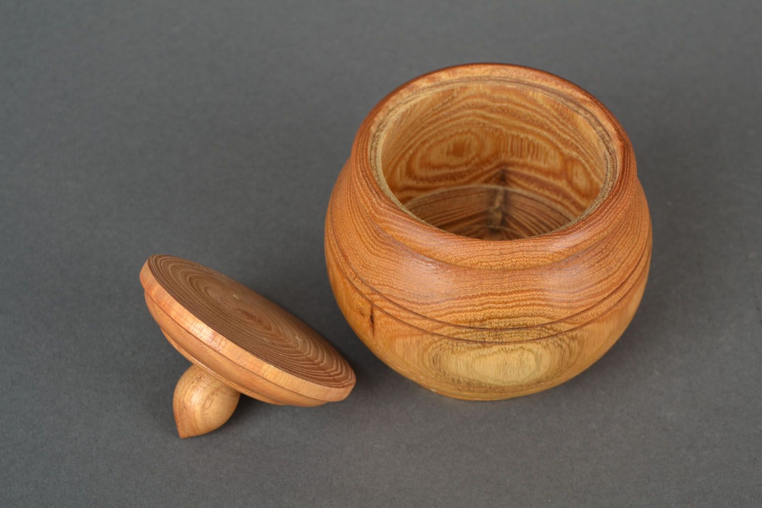 Handmade wooden pot photo 5