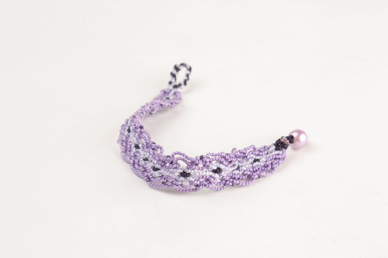 Lilac woven bracelet  photo 5