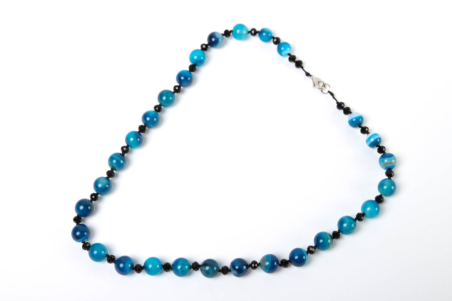 Handmade Perlen Schmuck Frauen Halskette Geschenk für Frauen mit Natursteinen foto 2