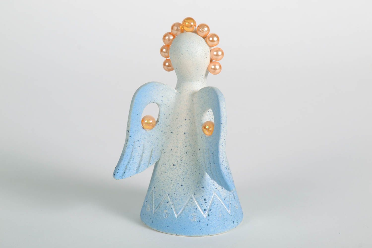 Homemade ceramic bell Angel photo 4