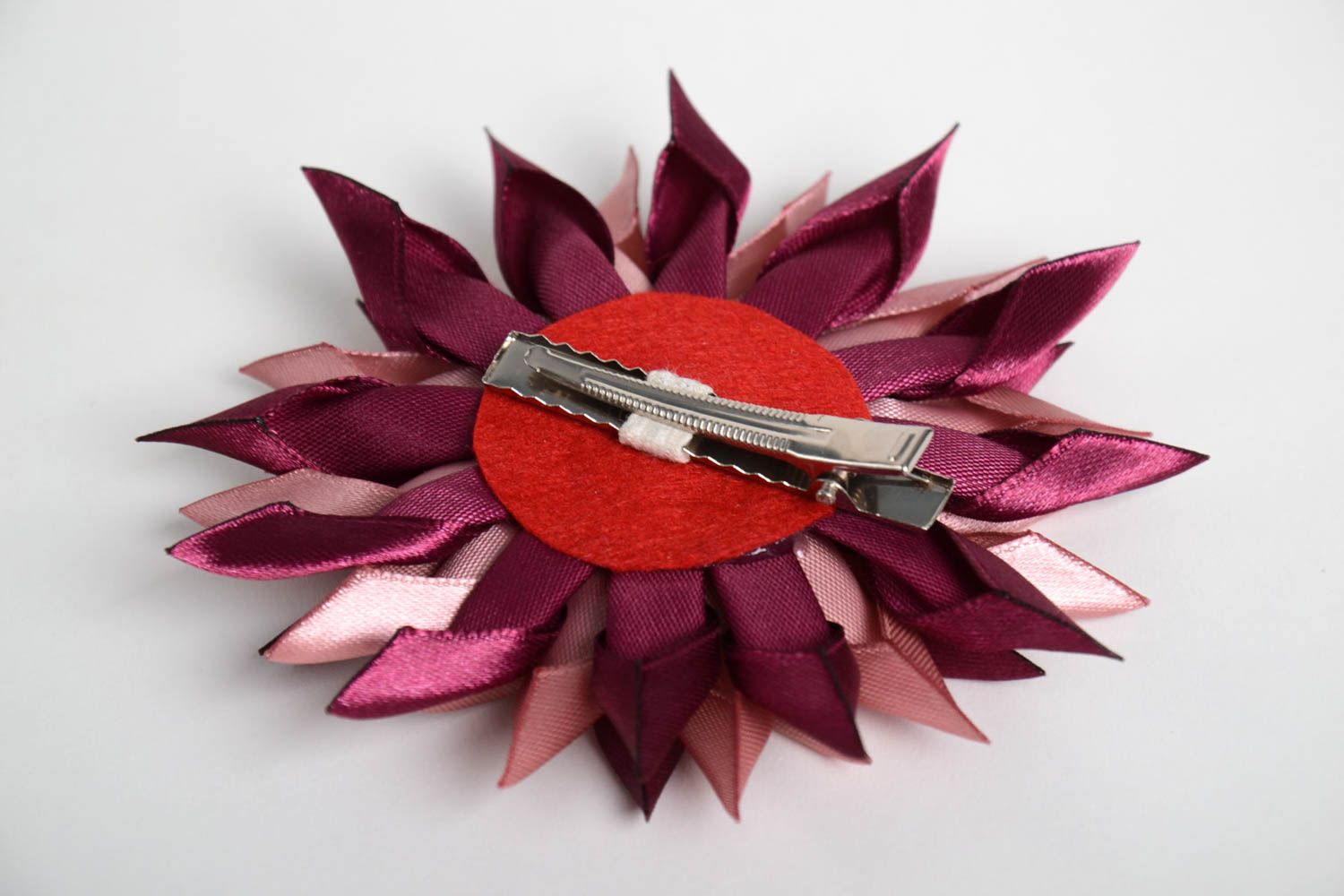 Damen Modeschmuck handmade Haarspange Blume bunt Accessoire für Haare groß foto 4