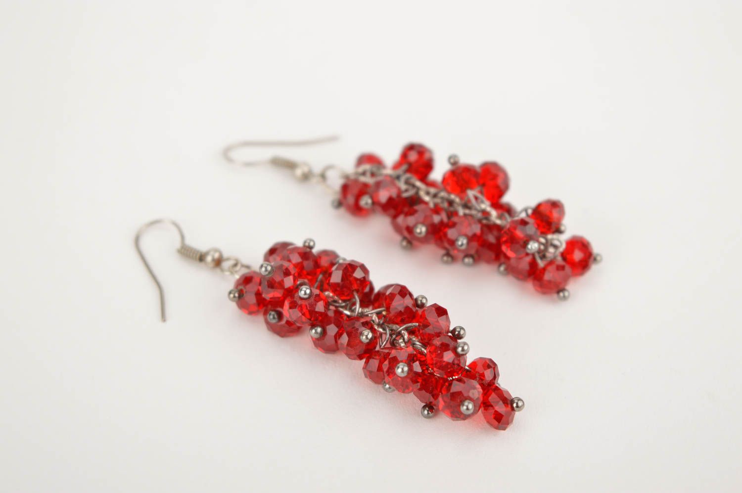 Beautiful handmade beaded earrings glass bead earrings fashion accessories photo 4