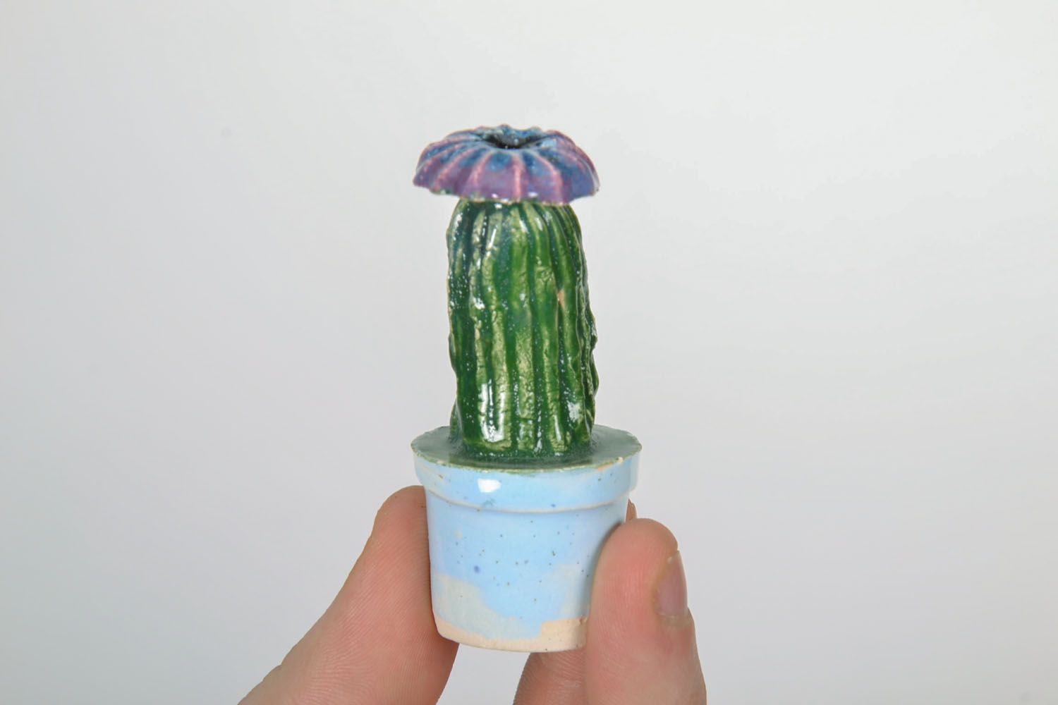 Figurine céramique faite main Cactus  photo 2