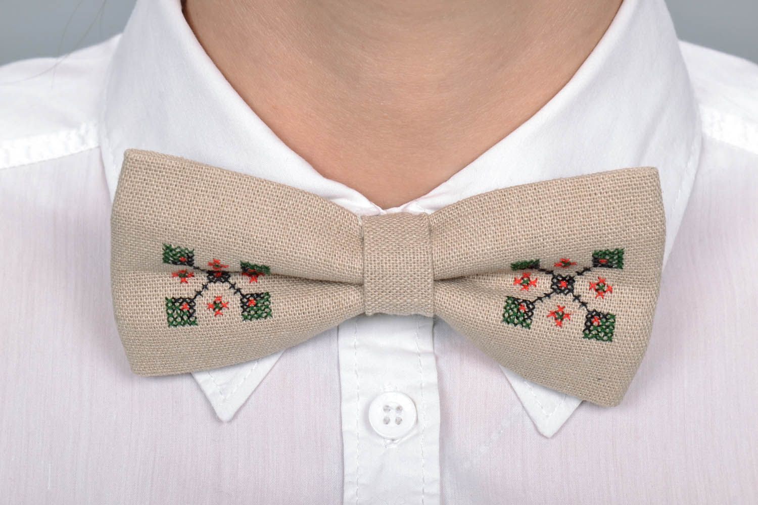 Этнический галстук-бабочка фото 5