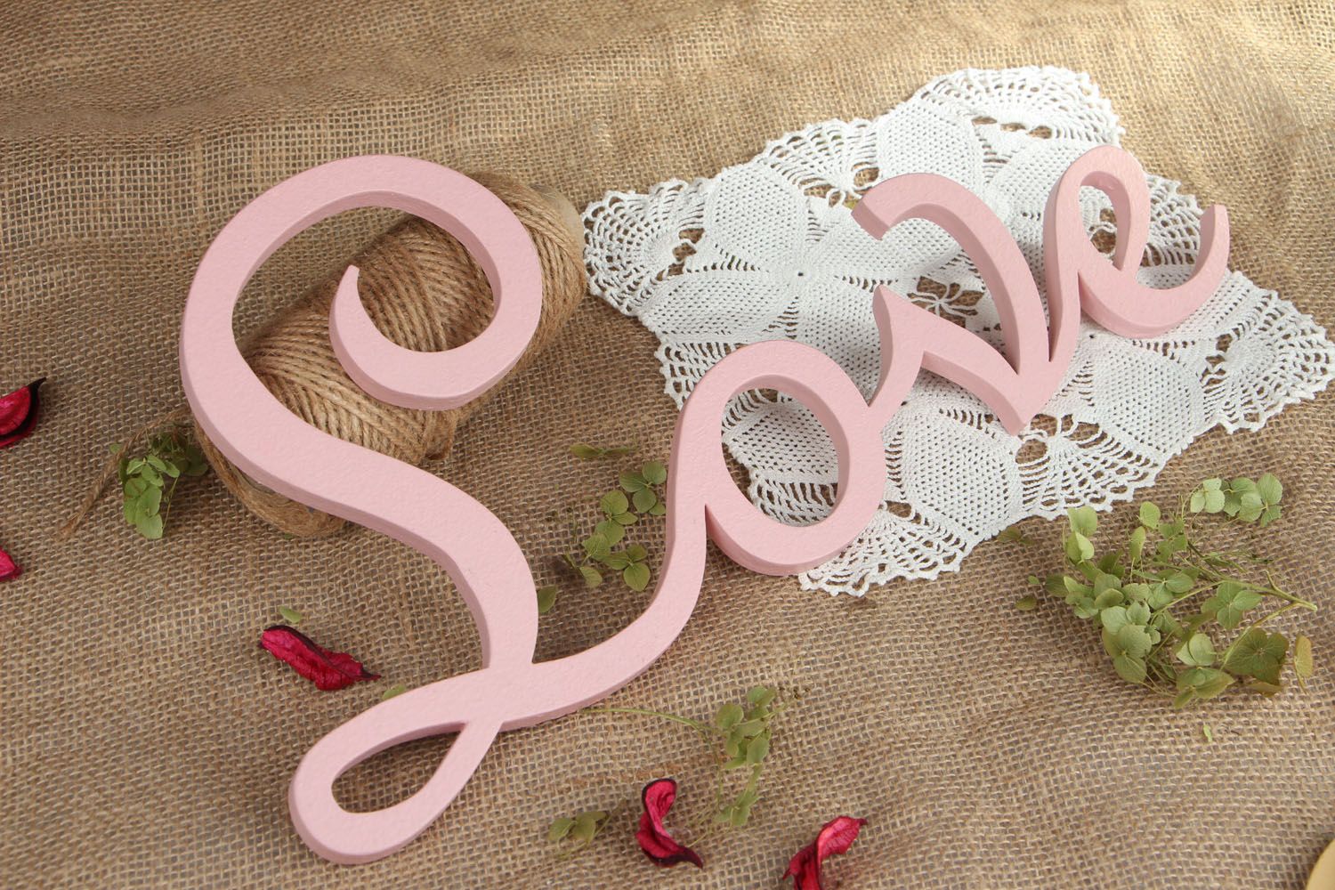 Chipboard letters Love photo 5