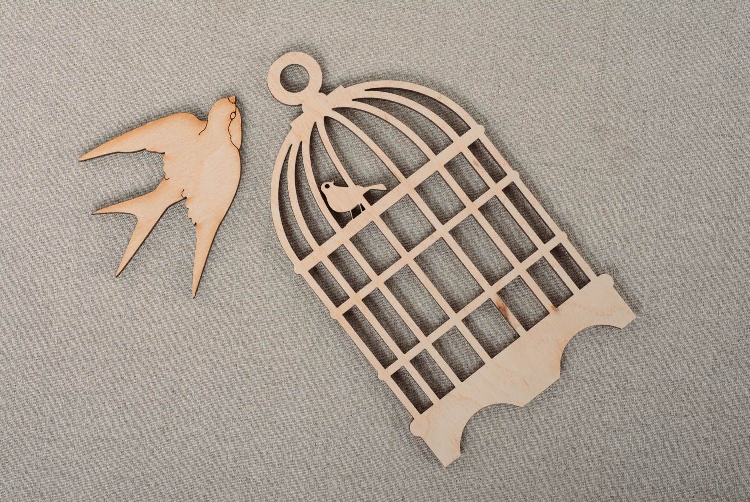 Craft blank in the shape of cage photo 3