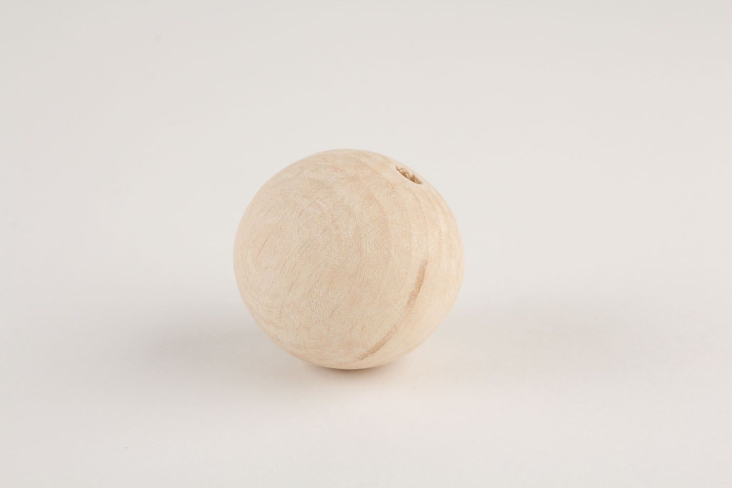 Homemade wooden bead for creative work photo 1