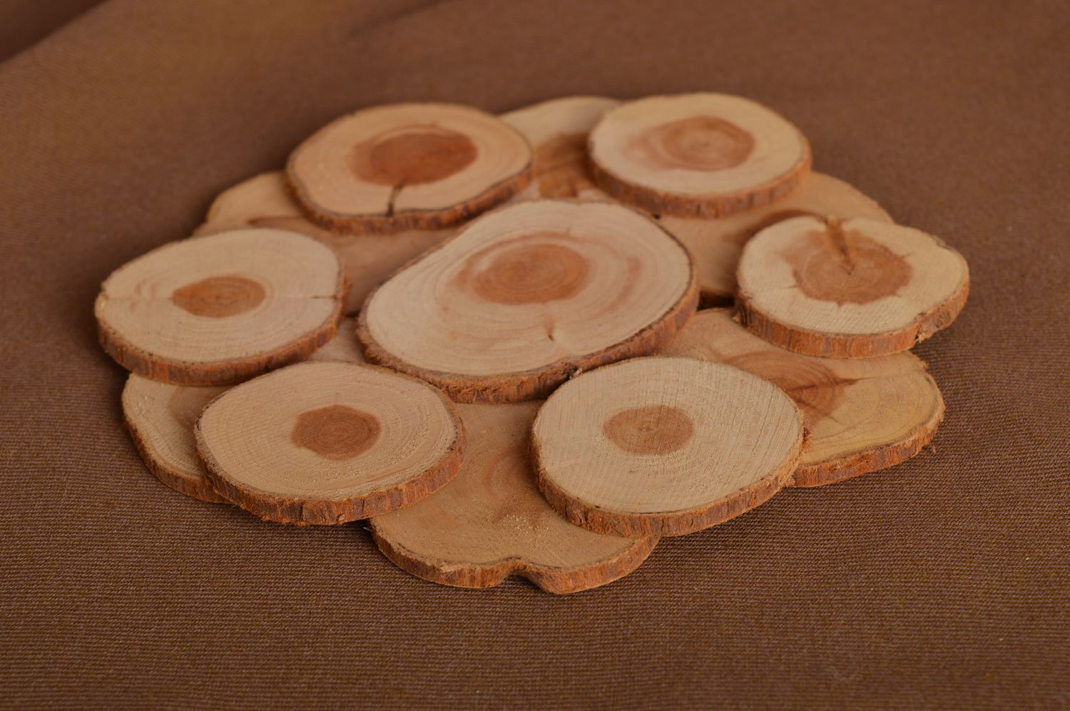 Untersetzer Holz handgeschaffen Deko für Küche originelles Geschenk für Frau foto 1