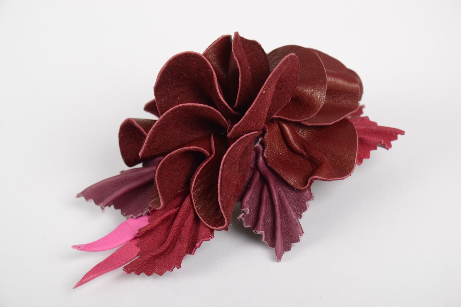 handmade Blume Haarspange originelles Accessoire für Haare Damen Modeschmuck foto 3