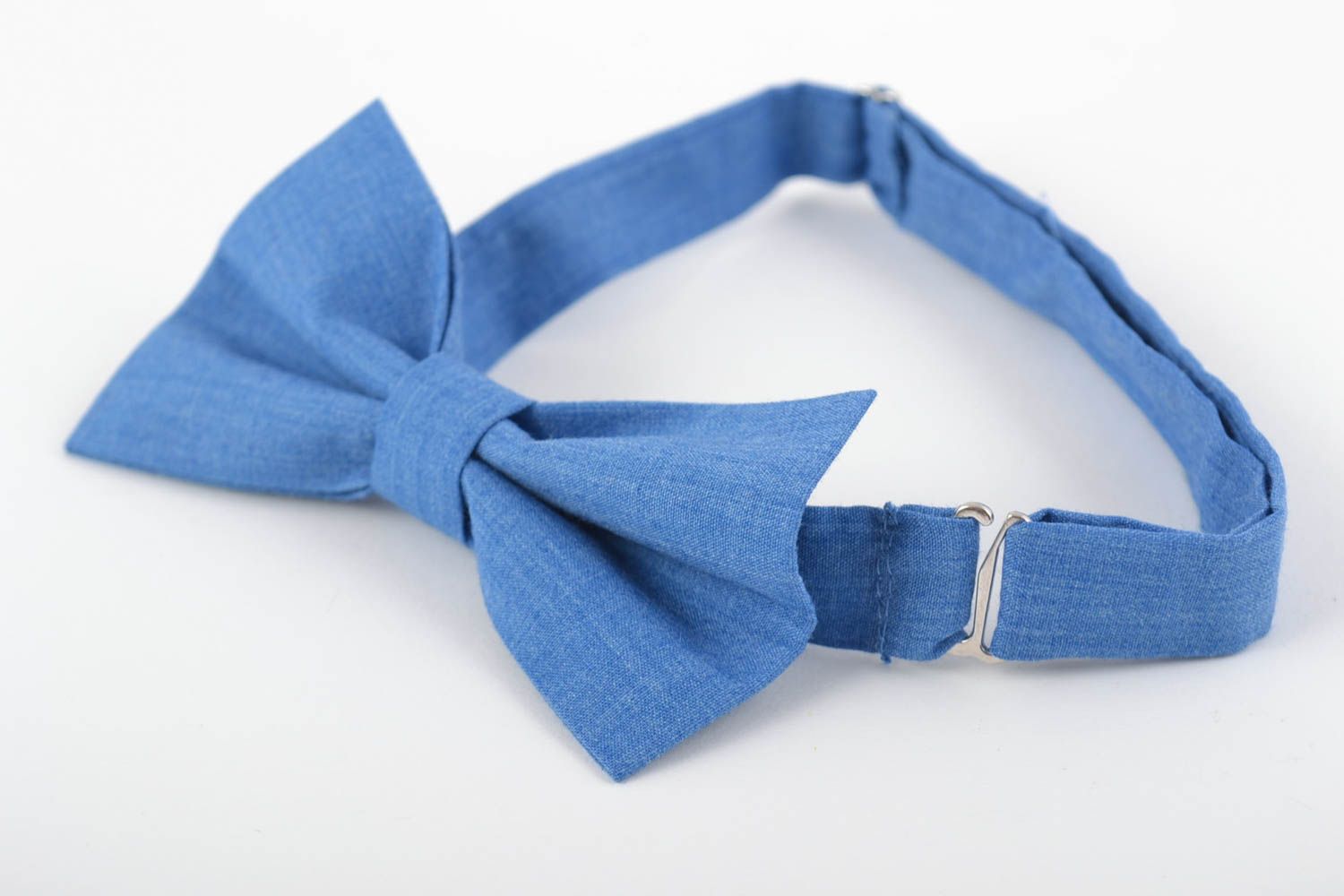Авторский галстук-бабочка из ткани ручной работы с регулируемым ремешком фото 4