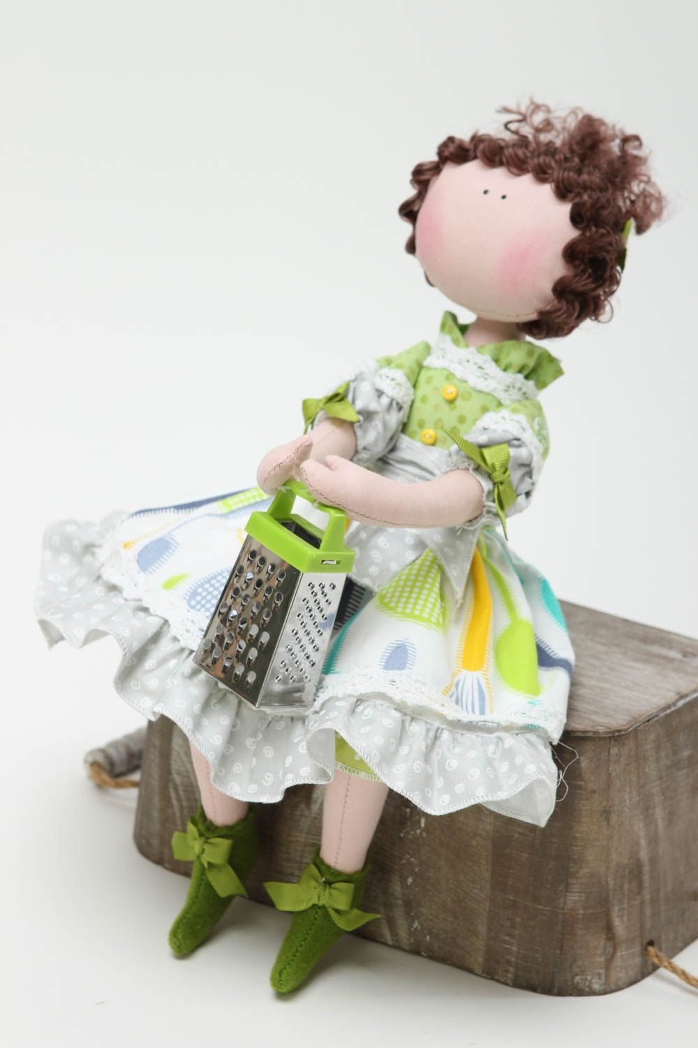 Muñeca de tela artesanal juguete de peluche objeto de decoración de cocina  foto 2