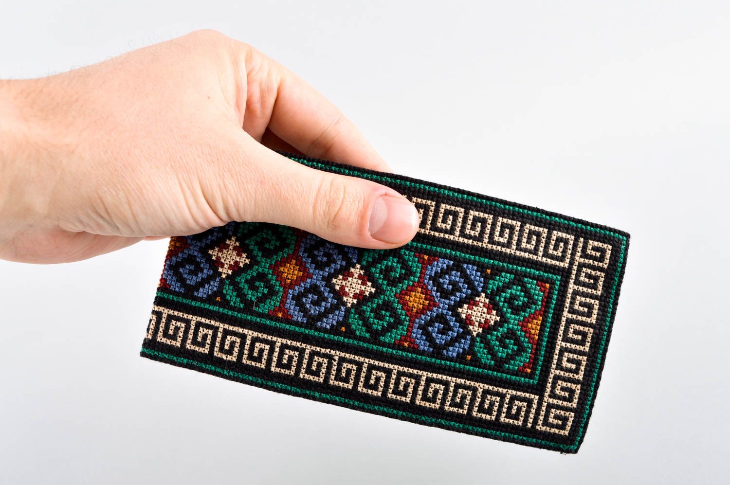 Stylish handmade fabric phone case textile gadget case phone accessories photo 4