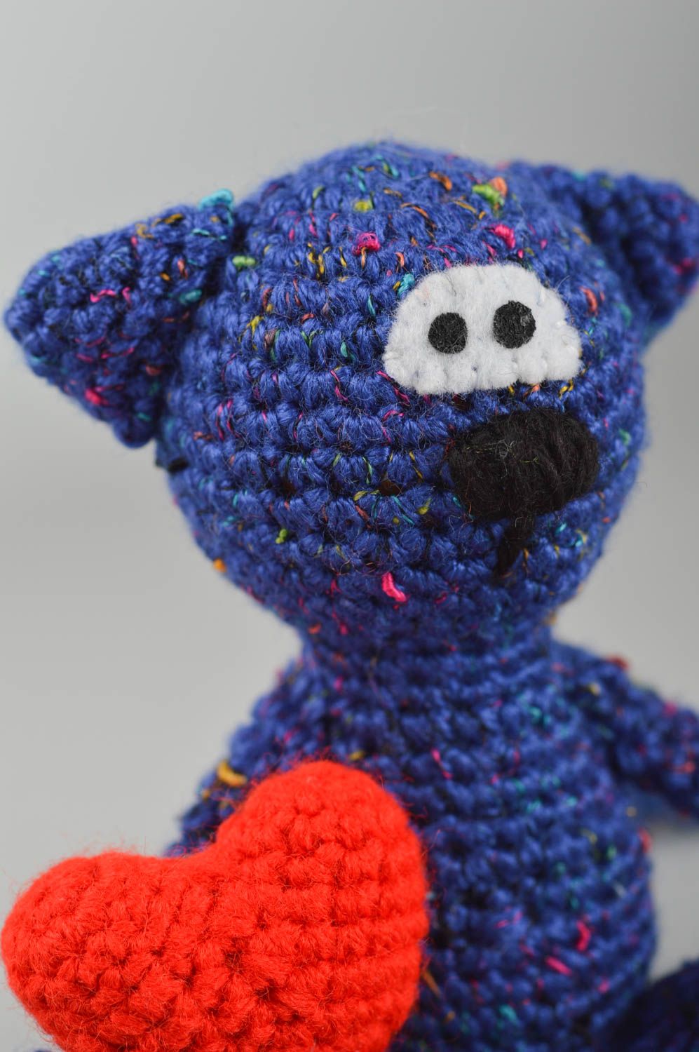 Handmade crochet toy soft toy stuffed animal toy cat toy nursery decor photo 4