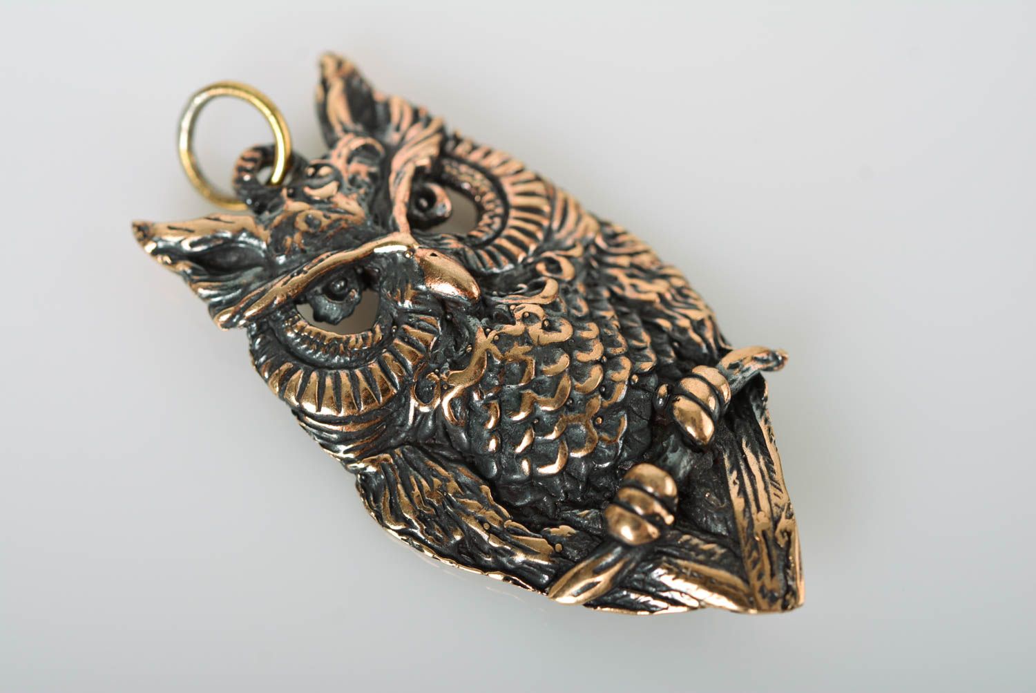 Handmade bronze pendant bronze jewelry handmade metal accessories gift for girl photo 5