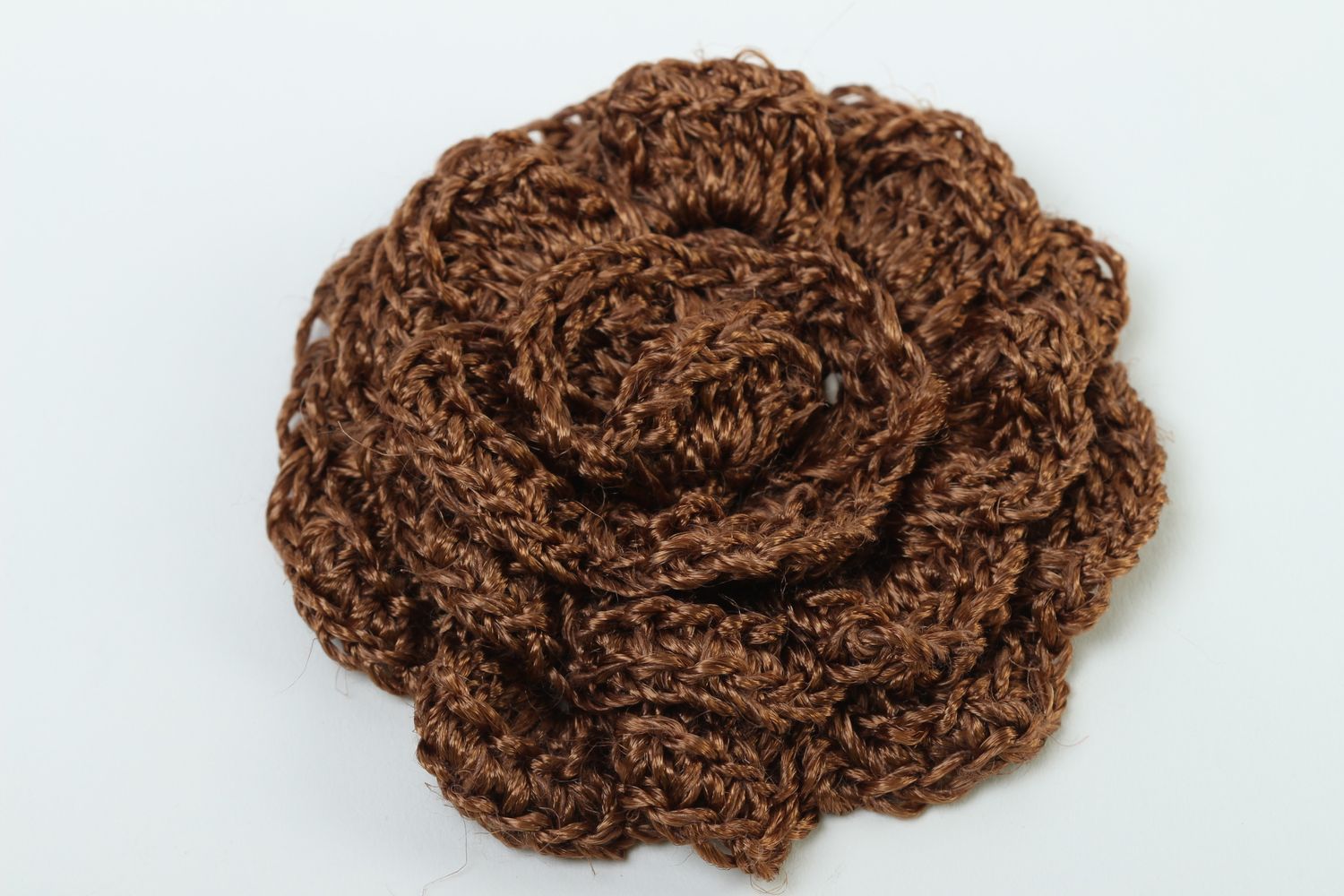 Handmade crocheted flower for jewelry making art supplies diy products photo 2